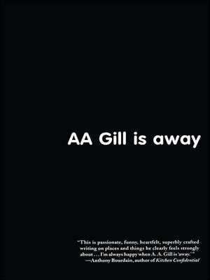 cover image of AA Gill is Away